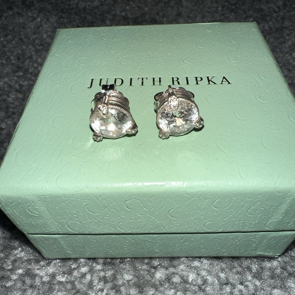 Judith Ripka Round Stud Earrings